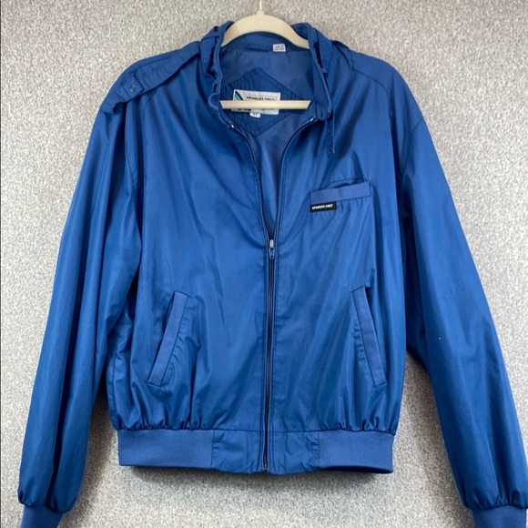 Vintage Members Only jacket blue 1980’s size 42 retro throwback windbreaker - Picture 1 of 13